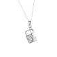 AMORETTO MILANO lock necklace “Armorari” made of 925 silver with zirconia AM0987
