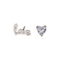 AMORETTO MILANO Love stud earrings made of 925 silver with zirconia AM0477