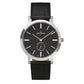 GROVANA Uhr Kensington Steel Leather Black index 38.5mm Herren 1050,5537