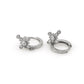 AMORETTO MILANO hoop earrings made of 925 silver cross zirconia A110025