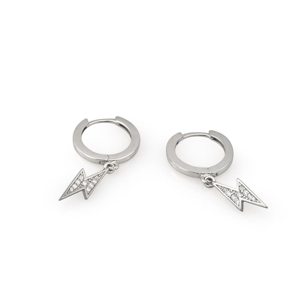 AMORETTO MILANO hoop earrings made of 925 silver lightning zirconia A110039