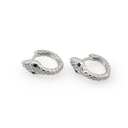 AMORETTO MILANO hoop earrings snake made of 925 silver A110079