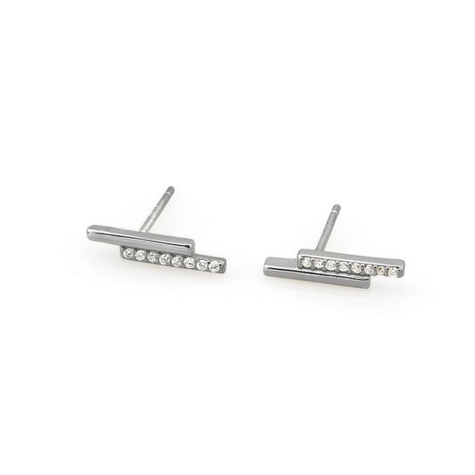 AMORETTO MILANO stud earrings made of 925 silver zirconia A10103S