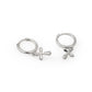 AMORETTO MILANO hoop earrings made of 925 silver cross A110124