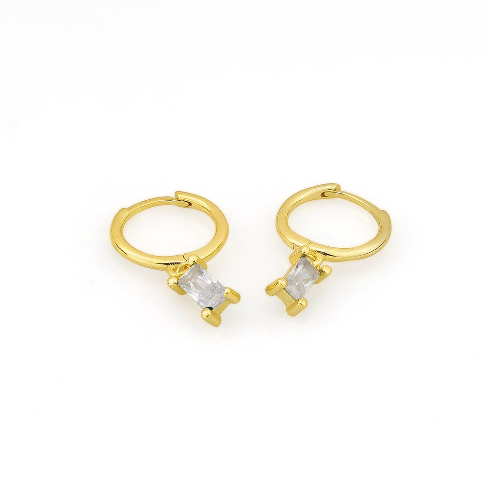 AMORETTO MILANO hoop earrings made of 925 silver with zirconia stone earrings A110132