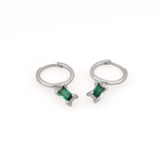 AMORETTO MILANO hoop earrings made of 925 silver with zirconia stone earrings A110132