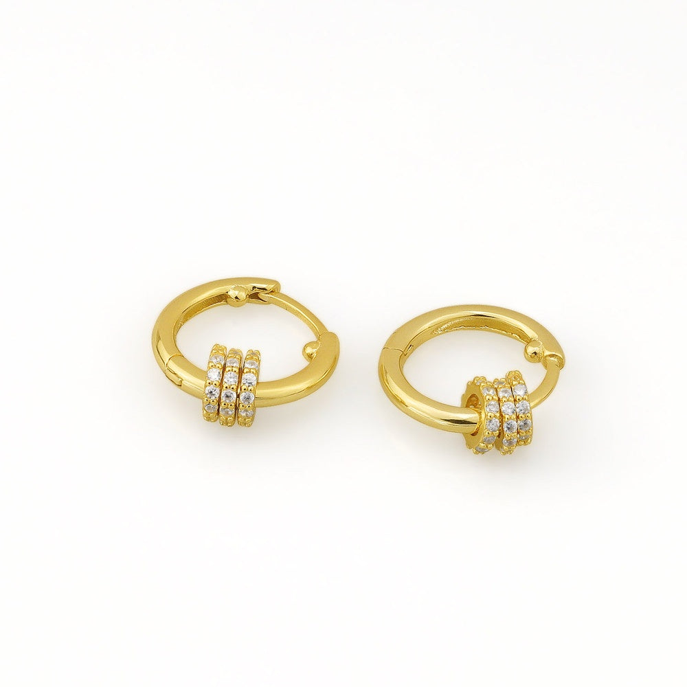 AMORETTO MILANO earrings hoop earrings made of 925 silver zirconia A110135