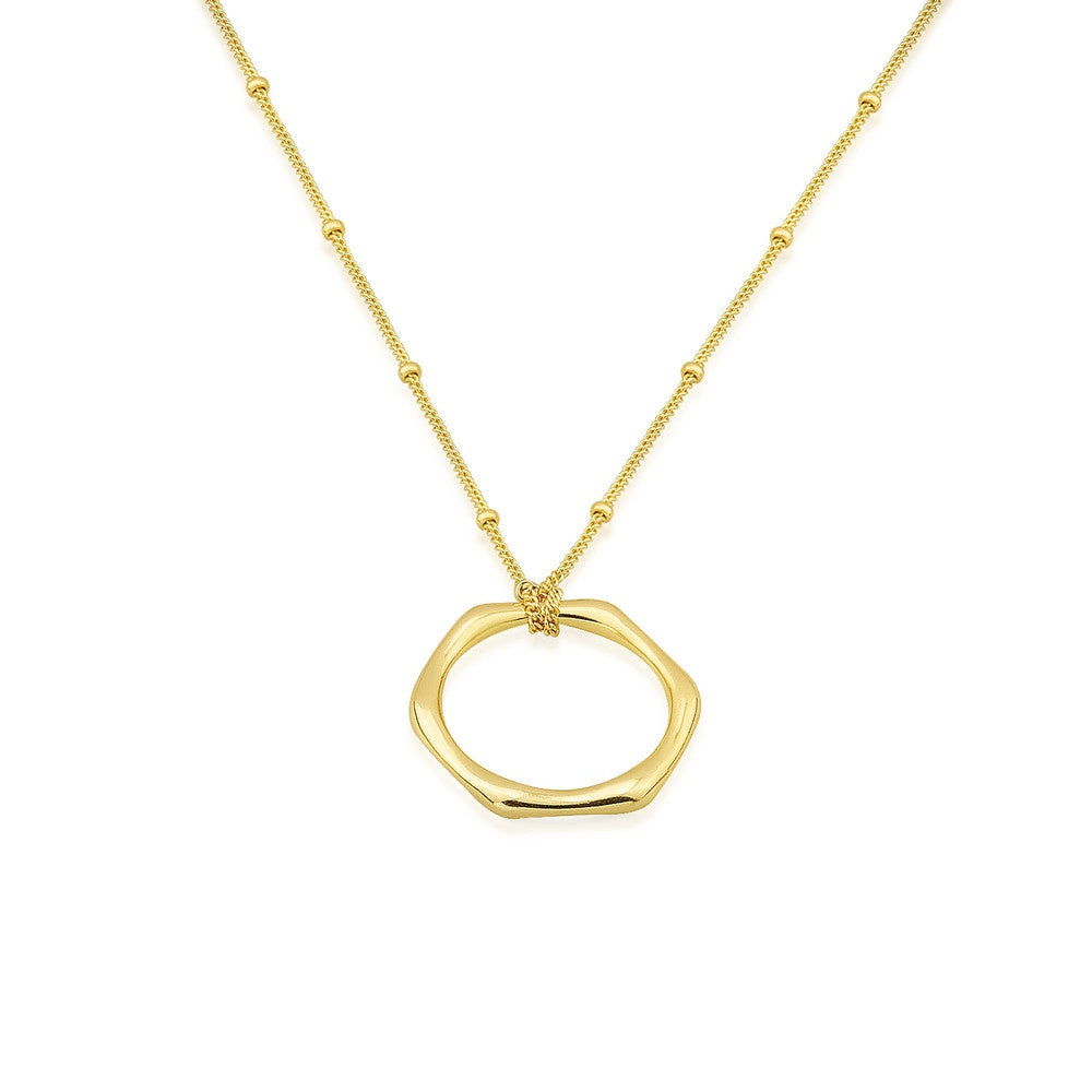 AMORETTO MILANO necklace in 925 silver gold colored A190014G