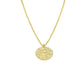 AMORETTO MILANO Halskette aus 925 Silber goldfarben Münze Engel A190028G