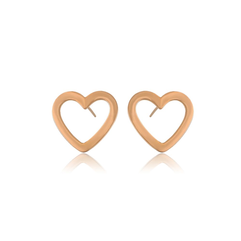 AMORETTO MILANO Ohrstecker Herz "CUORE" Rose-Gold AM0202