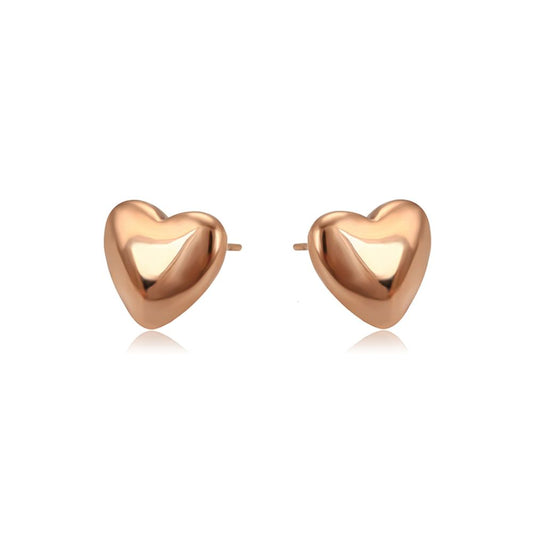 AMORETTO MILANO ear studs heart "CARO" rose gold AM0204