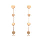 AMORETTO MILANO earrings "AMORE" hearts rose gold AM0209