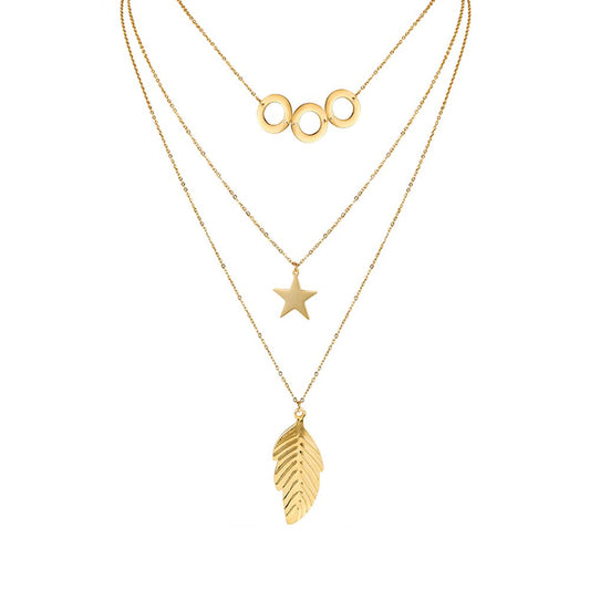 AMORETTO MILANO Necklace "PETALO" Long Gold AM0215