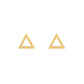 AMORETTO MILANO stud earrings "TRIANGOLO" triangle gold AM0219
