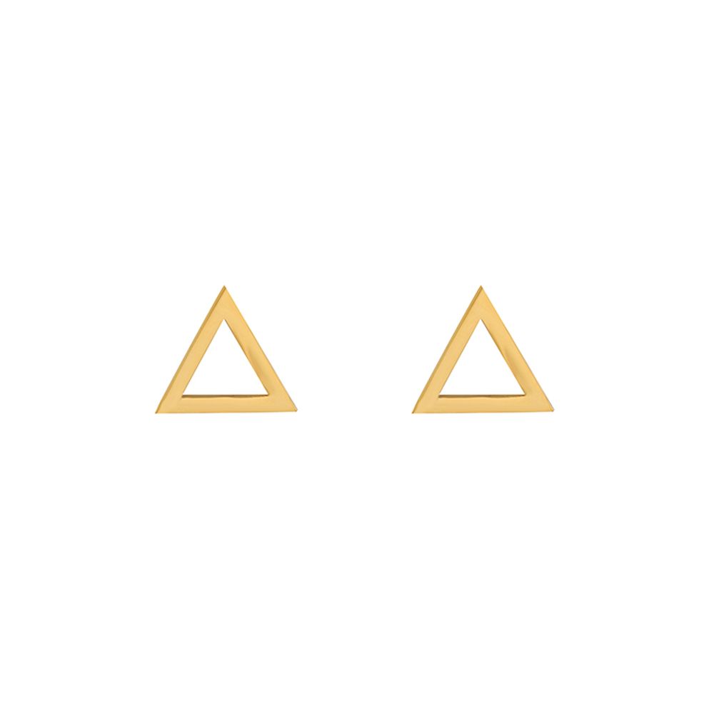 AMORETTO MILANO stud earrings "TRIANGOLO" triangle gold AM0219