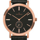 GROVANA Uhr Kensington Rose Leather Black index 38.5mm Herren 1050,5567