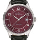 GROVANA Uhr Kensington Steel Leather Bordeaux 40.5mm Herren 1305,1536
