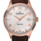 GROVANA Uhr Kensington Rose Leather Silver 40.5mm Herren 1305,1562