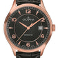 GROVANA Uhr Kensington Rose Leather Black 40.5mm Herren 1305,1567