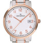 GROVANA Uhr Kensington Bicolor rose Metal Silver arabic 41mm Herren 1550,1153