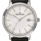 GROVANA Uhr Kensington Steel Leather Silver index 41mm Herren 1550,1539