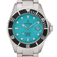 GROVANA Uhr Key West Steel black bezel Metal Glacier-blue Index 43mm Herren 1571,2131