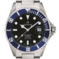 GROVANA Uhr Key West Steel blue bezel Metal Black Index 43mm Herren 1571,2135