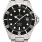 GROVANA Uhr Key West Steel black bez. Metal Black Index 43mm Herren 1571,2137