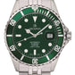 GROVANA Uhr Key West Steel green bezel Metal Celebration Green Index 43mm Herren 1571,2229