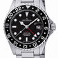 GROVANA Uhr Key West Steel black bez. Metal Black Index 43mm Herren 1572,2137
