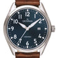 GROVANA Uhr Airborne l Steel Leather Blue 43mm Herren 1654,1535
