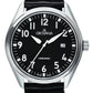 GROVANA Uhr Airborne l Steel Leather Black 43mm Herren 1654,1537