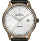 GROVANA Uhr Belleville Vintage Leather Silver index 41.5mm Herren 1765,1582