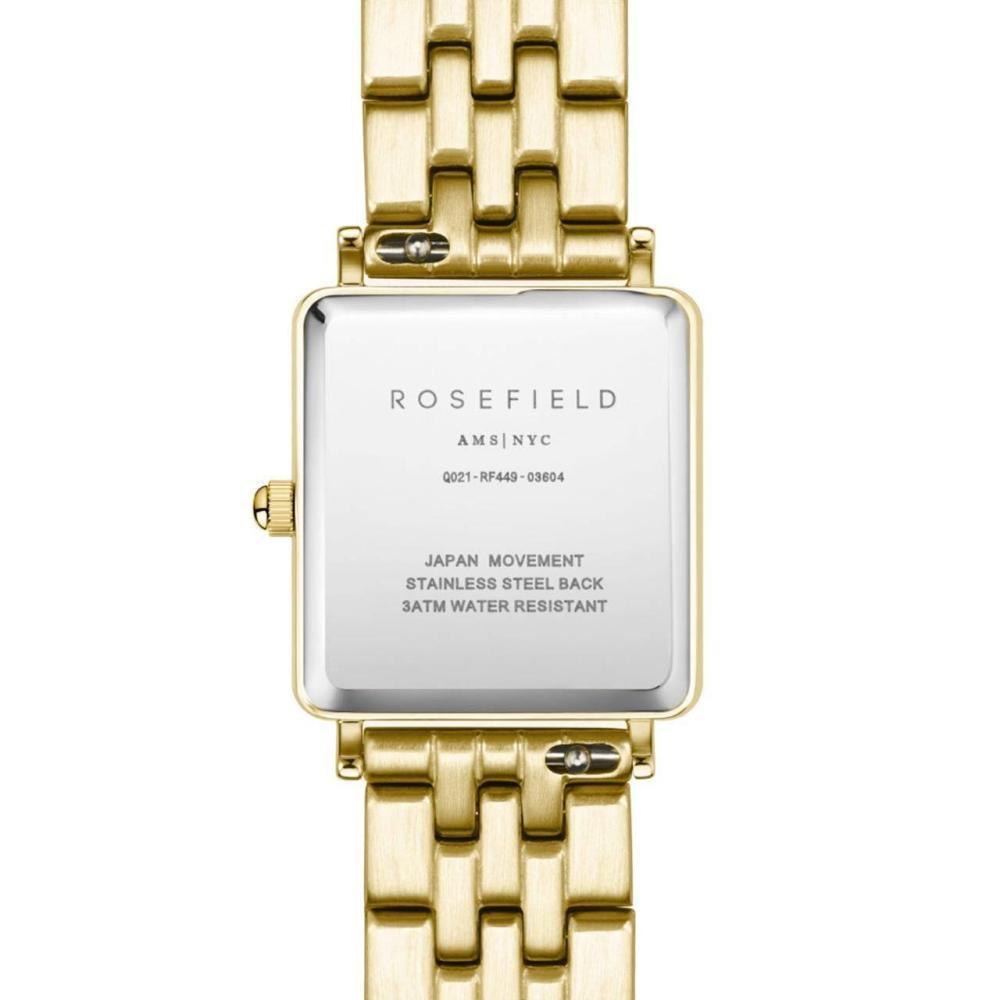 ROSEFIELD Women's Watch Boxy XS Emerald Green Square Steel Gold BEGSG-Q050