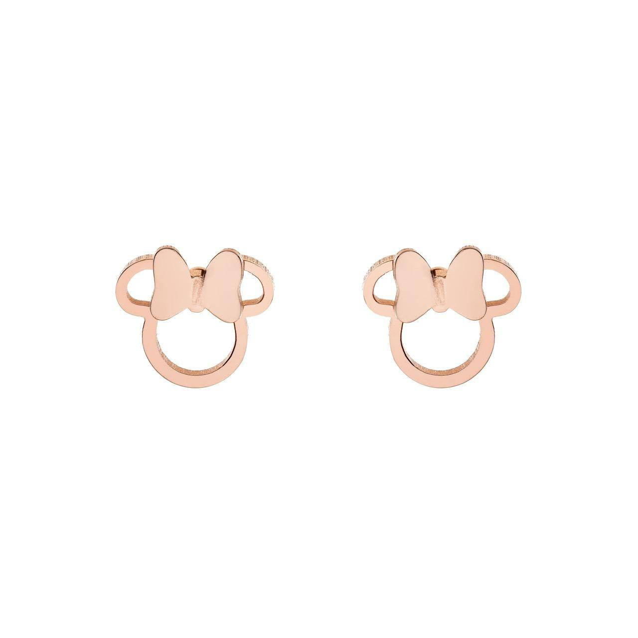 DISNEY Ohrringe Minnie Mouse Rosegold Edelstahl E600181PL-B.CS