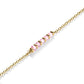 ROSEFIELD Damen Halskette Gold Rosa Steine JNPRG-J811