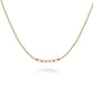 ROSEFIELD Damen Halskette Gold Rosa Steine JNPRG-J811