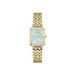 ROSEFIELD Damenuhr Octagon XS Mintgrün Gold eckig OGGSG-O71
