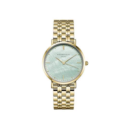 ROSEFIELD Damenuhr Octagon XS Mintgrün Gold rund UGGSG-U37