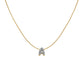 ROSEFIELD Buchstabenkette Mini Bubble Pavé Halskette