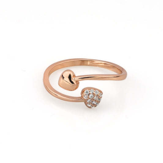 AMORETTO MILANO ring heart zirconia made of 925 silver adjustable A120004