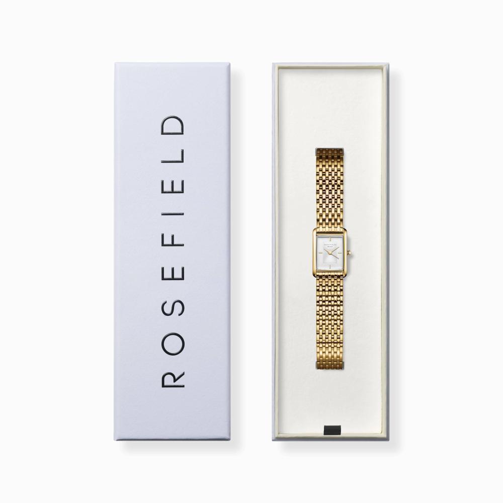 ROSEFIELD Damenuhr Heirloom Gold eckig HWGSG-H01