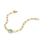 ROSEFIELD Bracelet Geometric Gemstone Bracelet Jade Gold JBGGG-J662