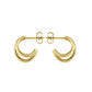 ROSEFIELD Earrings Double Hoops Gold JEDHG-J575