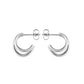 ROSEFIELD Ohrringe Double Hoops Silver JEDHS-J576