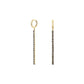 ROSEFIELD Ohrringe Tennis Graphite Gold JETGG-J921