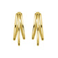 ROSEFIELD Earrings Triple Hoops Gold JETHG-J573