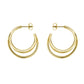 ROSEFIELD Ohrringe Triple Hoops Gold JETHG-J573