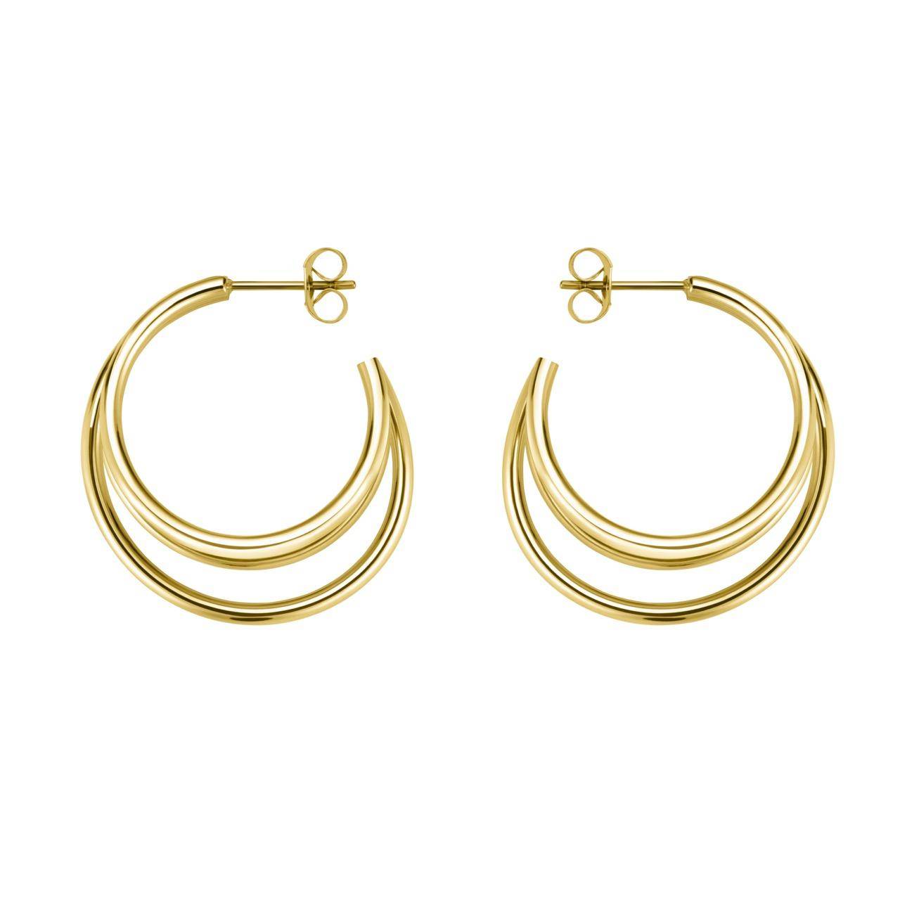 ROSEFIELD Earrings Triple Hoops Gold JETHG-J573