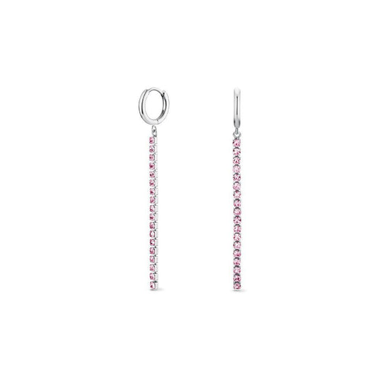 ROSEFIELD Ohrringe Tennis Rosa Silber JETRS-J923